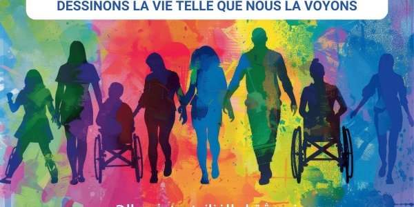 Vernissage de l'exposition UNE CRÉATIVITÉ QUI DÉPASSE LES FRONTIÈRES, NOUS DESSINONS LA VIE TELLE QUE NOUS LA VOYONS